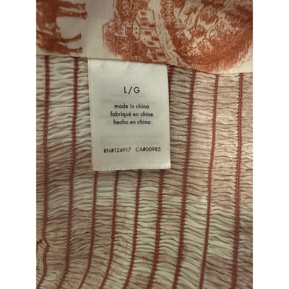 WeWoreWhat Coco Crop Top Terracotta ballon puff sleeve Size Large NWT - Picture 8 of 9